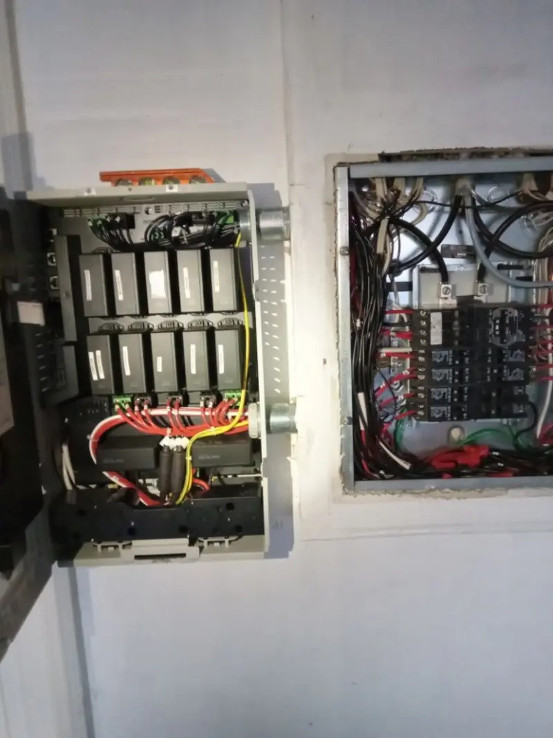 Electrical panel upgrade completed for Security Camera Wiring in Gridley